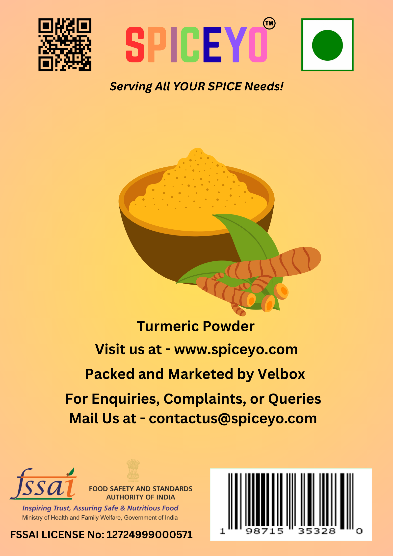Organic Turmeric Powder